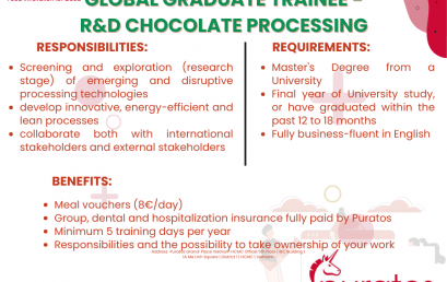 Công ty Puratos tuyển dụng Graduate Trainee bộ phận R&D chocolate