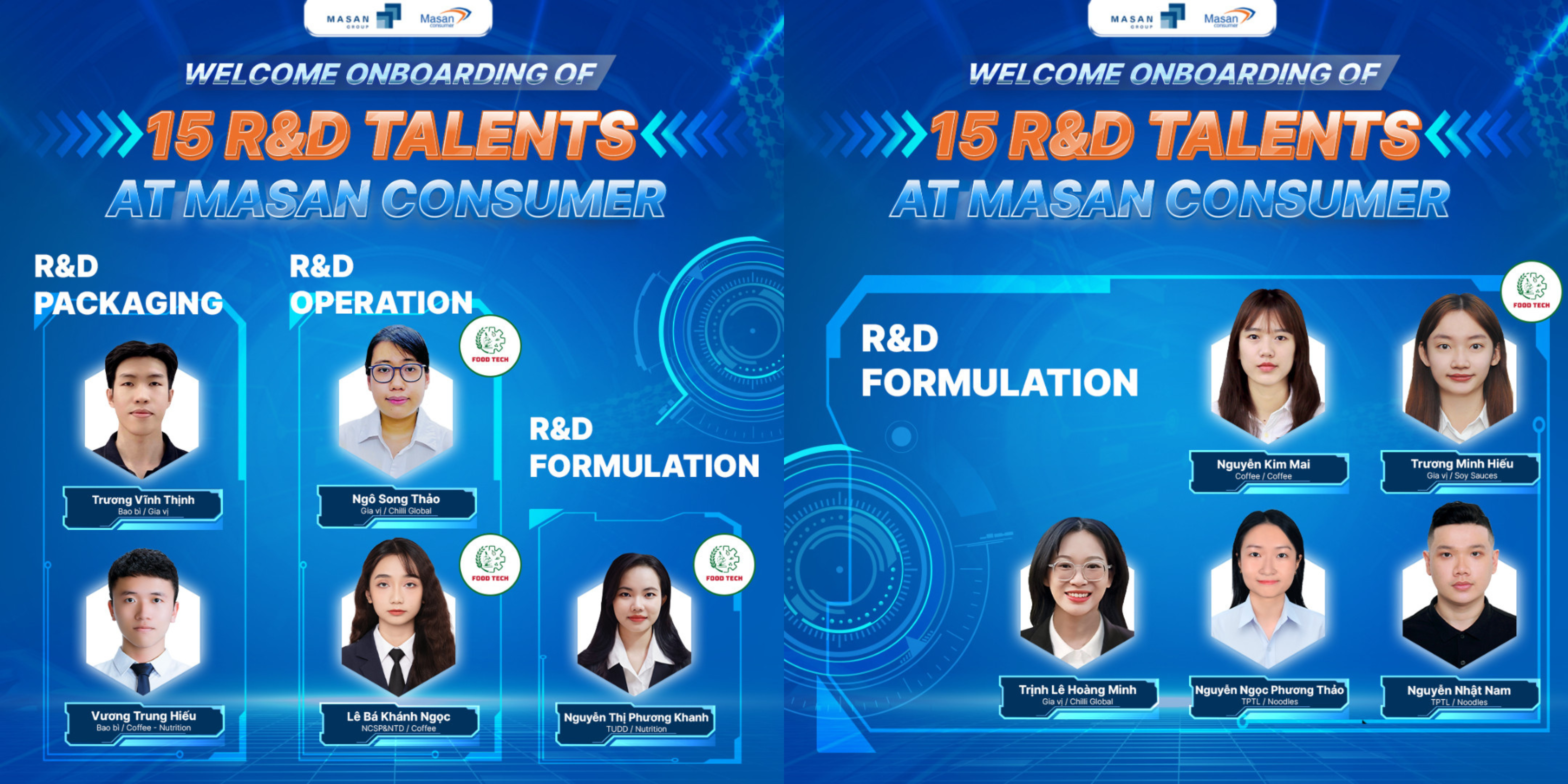 CHÚC MỪNG CỰU SINH VIÊN IUFT TRỞ THÀNH R&D TALENTS MASAN